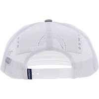 Casquette HOOey Dallas Cowboys Logo Trucker Snapback argent/blanc pour jeune