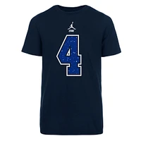 T-shirt avec nom et numéro pour jeunes Jordan Brand Dak Prescott, bleu marine, Dallas Cowboys