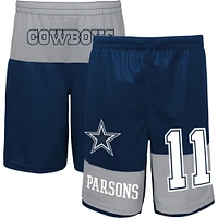 Youth Micah Parsons Navy Dallas Cowboys Player Name & Number Shorts