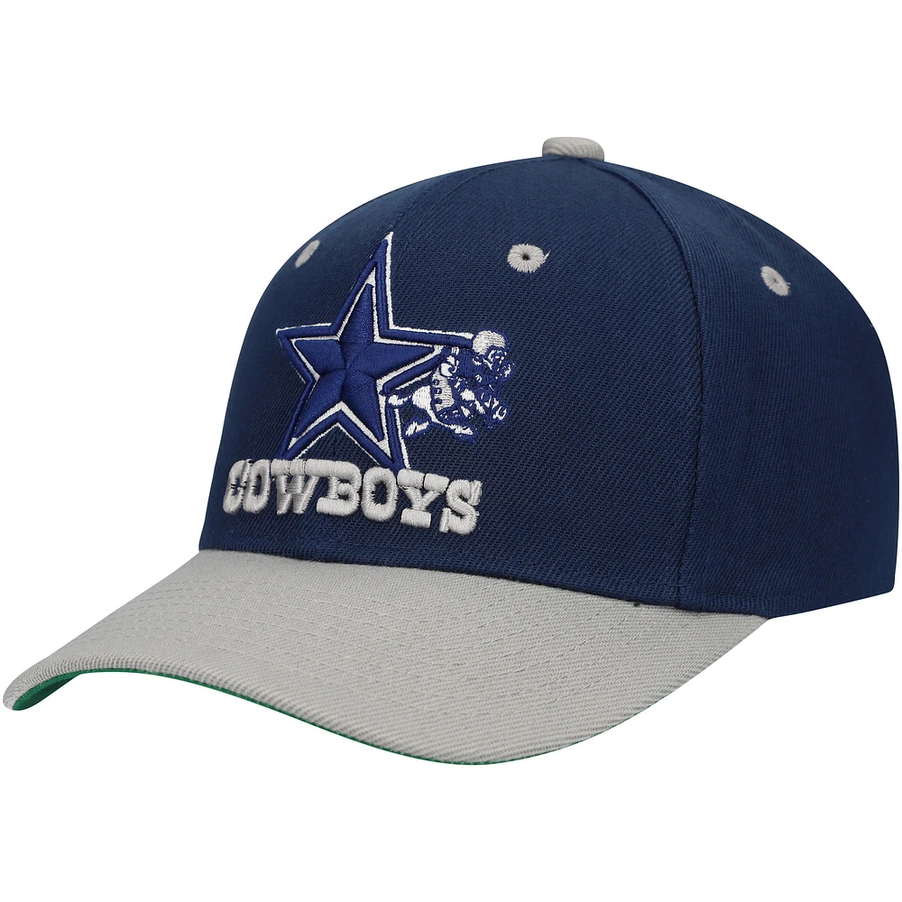 Casquette ajustable All In 2.0 bleu marine pour jeunes Mitchell & Ness des Cowboys de Dallas