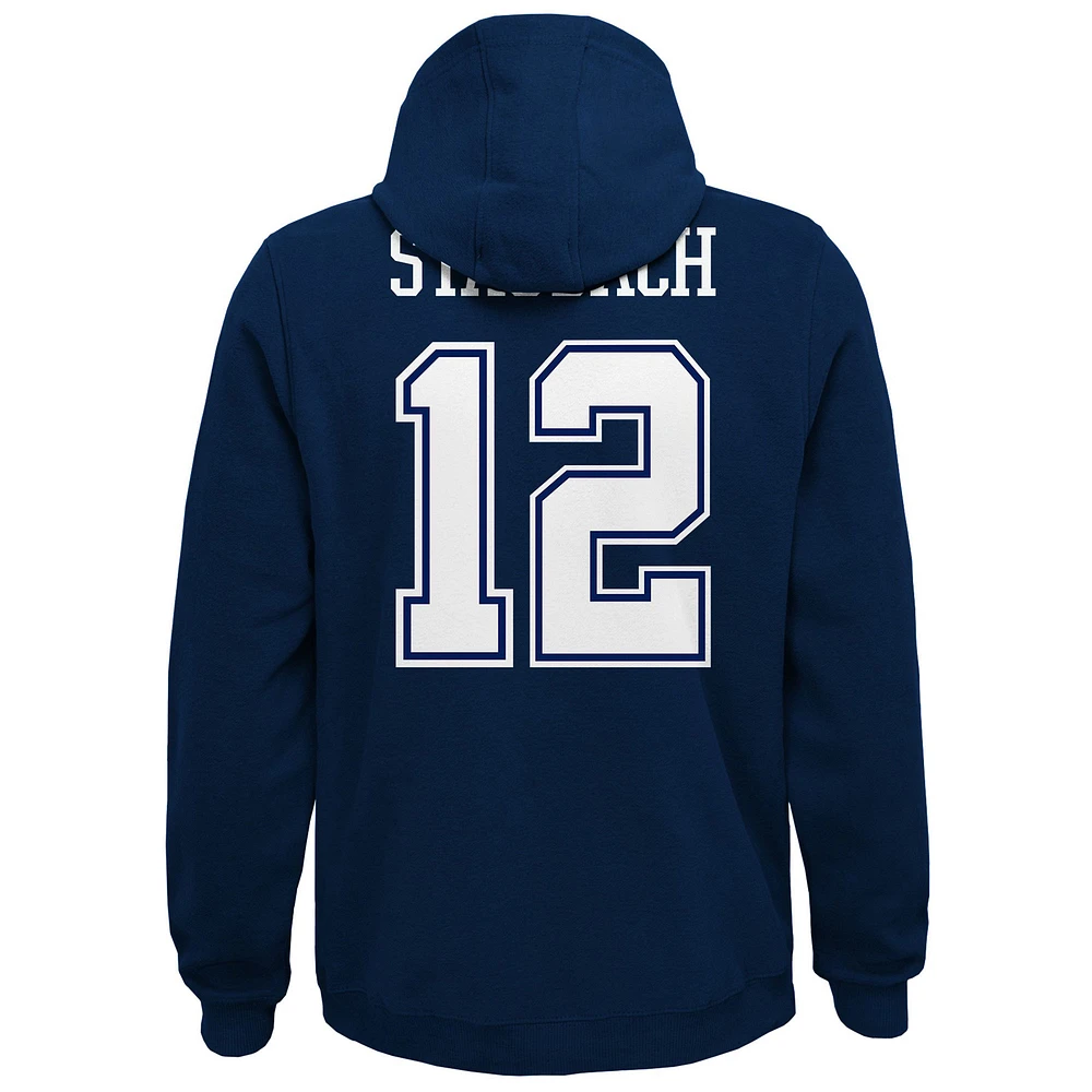 Youth Mitchell & Ness Navy Dallas Cowboys Retired Player Name Number Pullover Hoodie