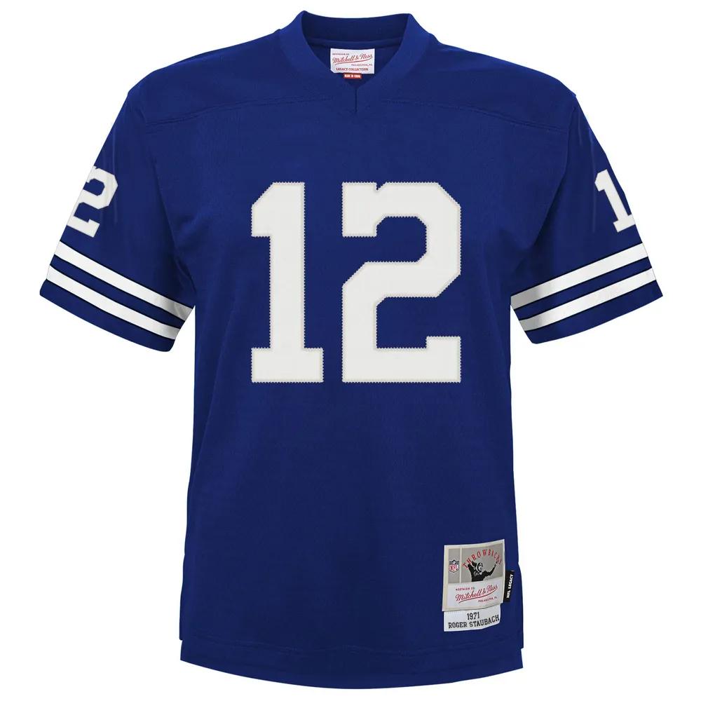 Maillot de joueur retraité Mitchell & Ness Roger Staubach Navy Dallas Cowboys Legacy