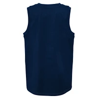 Youth Navy/Gray Dallas Cowboys Revitalize Tank Top