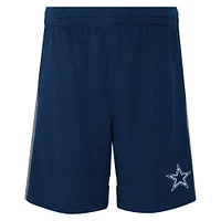 Short bleu marine Dallas Cowboys 50 Yard Dash Mesh pour jeune