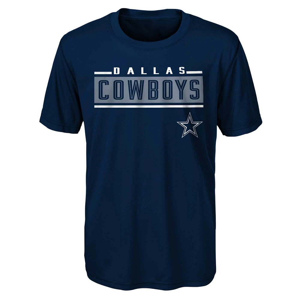 Youth Navy Dallas Cowboys Amped Up T-Shirt