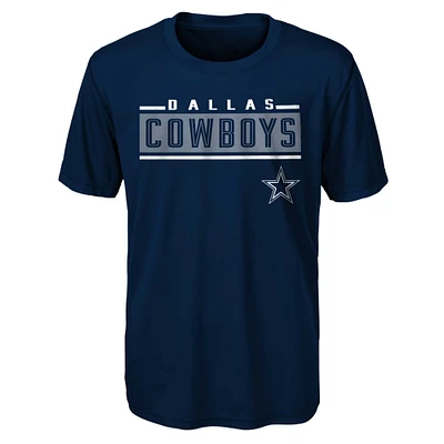 T-shirt pour jeune bleu marine Dallas Cowboys Amped Up