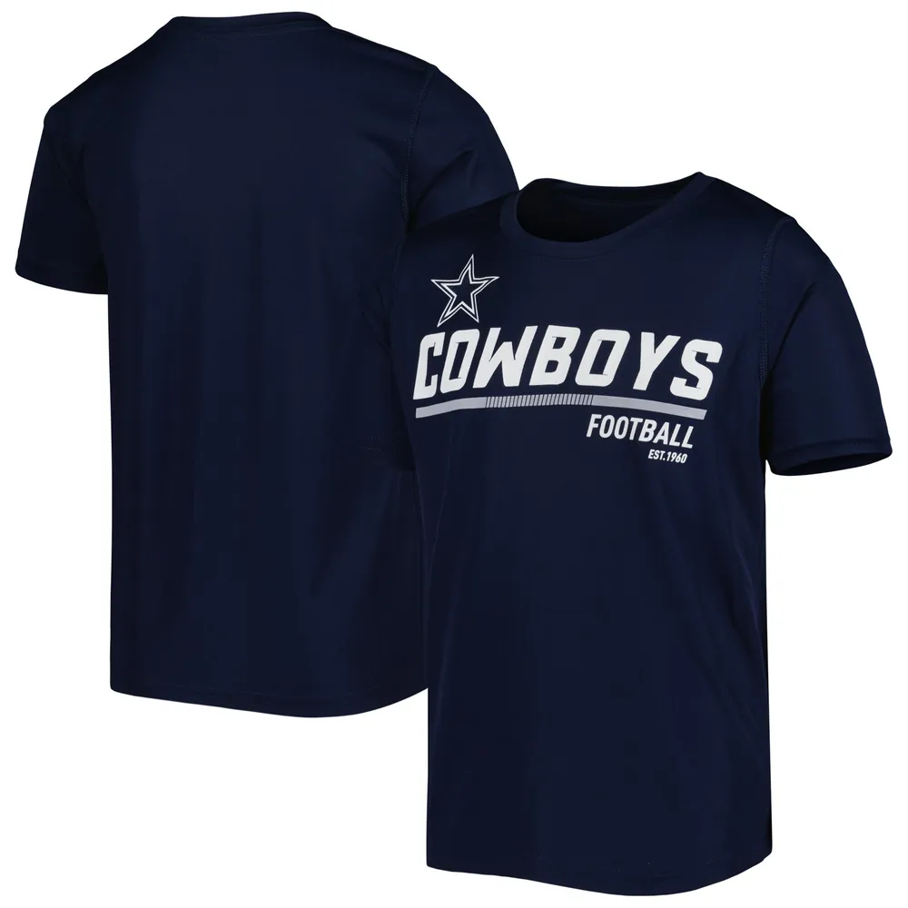 Buy the Boy's Blue Short Sleeve Dallas Cowboys Football Jersey