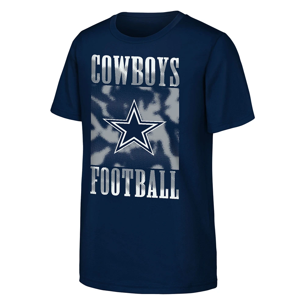 T-shirt bleu marine pour jeunes Cowboys de Dallas Garage Hero