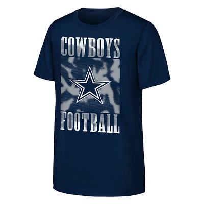 T-shirt bleu marine pour jeunes Cowboys de Dallas Garage Hero