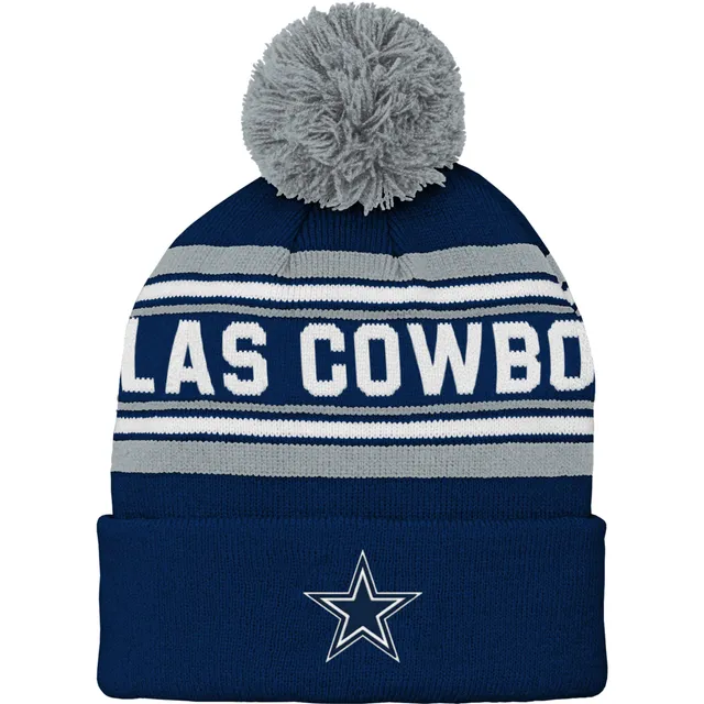 NEW ERA Men Women Adult Beanie Dallas Cowboys Navy Blue Cuffed Pom