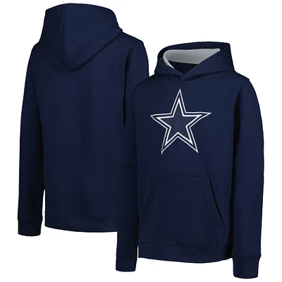 Chandail à capuchon pour jeune Dallas Cowboys Prime bleu marine enfiler