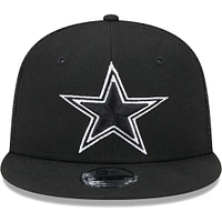 Youth New Era  Black Dallas Cowboys  Main B-Dub 9FIFTY Trucker Adjustable Hat