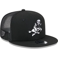 Casquette réglable de camionneur noir Dallas Cowboys Retro Joe Main B-Dub 9FIFTY New Era pour jeune