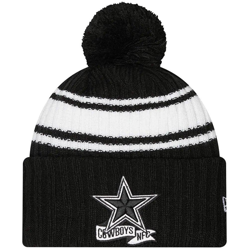 Lids Dallas Cowboys New Era Youth Sideline Sport Block Cuffed Knit Hat with  Pom - Black | Green Tree Mall