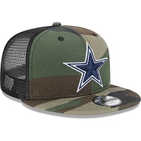 Youth New Era Camo Dallas Cowboys  Main Trucker 9FIFTY Snapback Hat