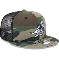 Youth New Era Camo Dallas Cowboys Retro Joe Main Trucker 9FIFTY Snapback Hat