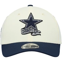 Youth New Era Cream/Navy Dallas Cowboys 2022 Sideline Two-Tone 39THIRTY Flex Hat