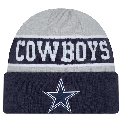 Bonnet en tricot réversible à revers Dallas Cowboys Active New Era pour jeunes