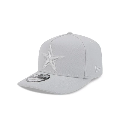 Casquette snapback A-Frame 9FIFTY grise Dallas Cowboys pour jeune New Era