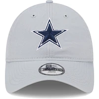 Youth New Era  Gray Dallas Cowboys  Main Core Classic 2.0 9TWENTY Adjustable Hat