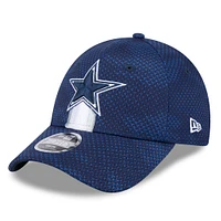 Youth New Era  Navy Dallas Cowboys 2024 NFL Sideline 9FORTY Stretch-Snap Hat