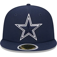 Youth New Era Navy Dallas Cowboys  Main 59FIFTY Fitted Hat