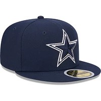 Casquette ajustée 59FIFTY Main Dallas Cowboys New Era bleu marine pour jeune