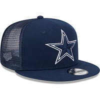 Casquette snapback 9FIFTY Main Trucker Main Trucker des Dallas Cowboys New Era bleu marine pour jeune
