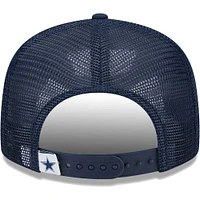 Youth New Era Navy Dallas Cowboys  Main Trucker 9FIFTY Snapback Hat