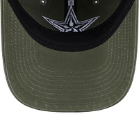 Casquette ajustable Main 9TWENTY des Cowboys de Dallas de New Era pour jeunes, olive