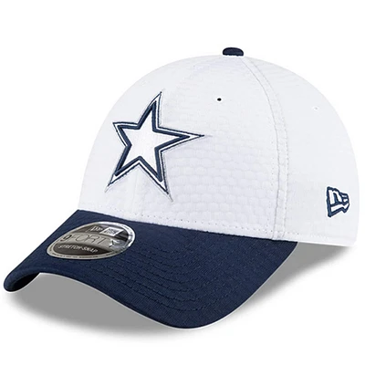 Casquette réglable 9FORTY pour jeune des Dallas Cowboys 2024 NFL Training Camp, blanc/bleu marine New Era