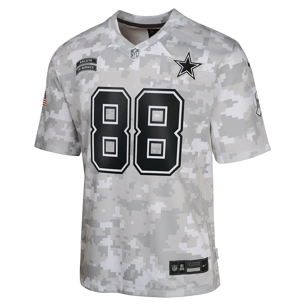 Youth Nike CeeDee Lamb Arctic Camo Dallas Cowboys 2024 Salute to Service Game Jersey