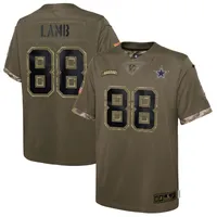 Women's Nike CeeDee Lamb Gray Dallas Cowboys Inverted Legend Jersey