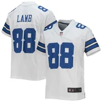 Maillot de match Nike CeeDee Lamb blanc pour jeunes des Cowboys Dallas