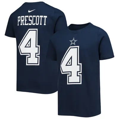 Dak Prescott Dallas Cowboys Nike Youth Team Player Name & Number T-Shirt - Navy