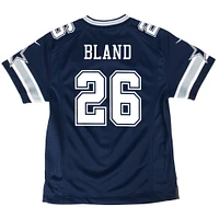 Maillot de match Nike DaRon Bland pour jeunes des Cowboys Dallas, bleu marine