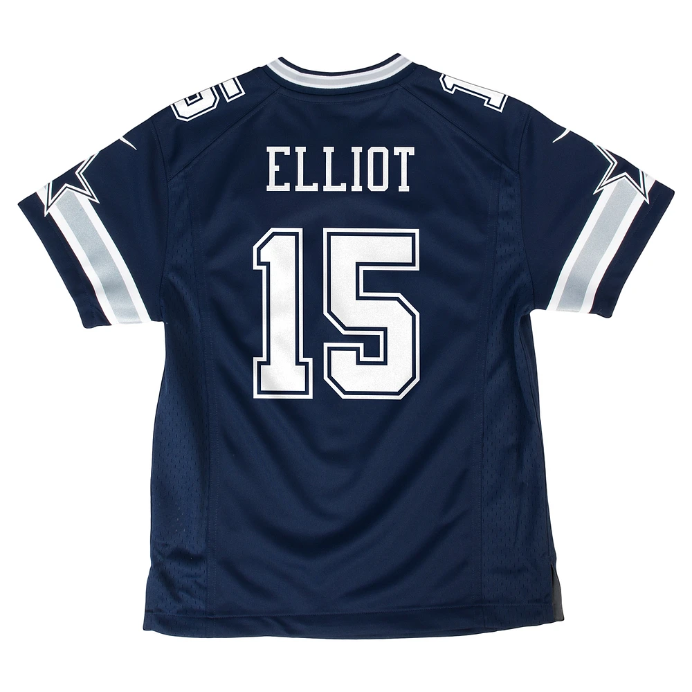 Youth Nike Ezekiel Elliott Navy Dallas Cowboys Game Jersey