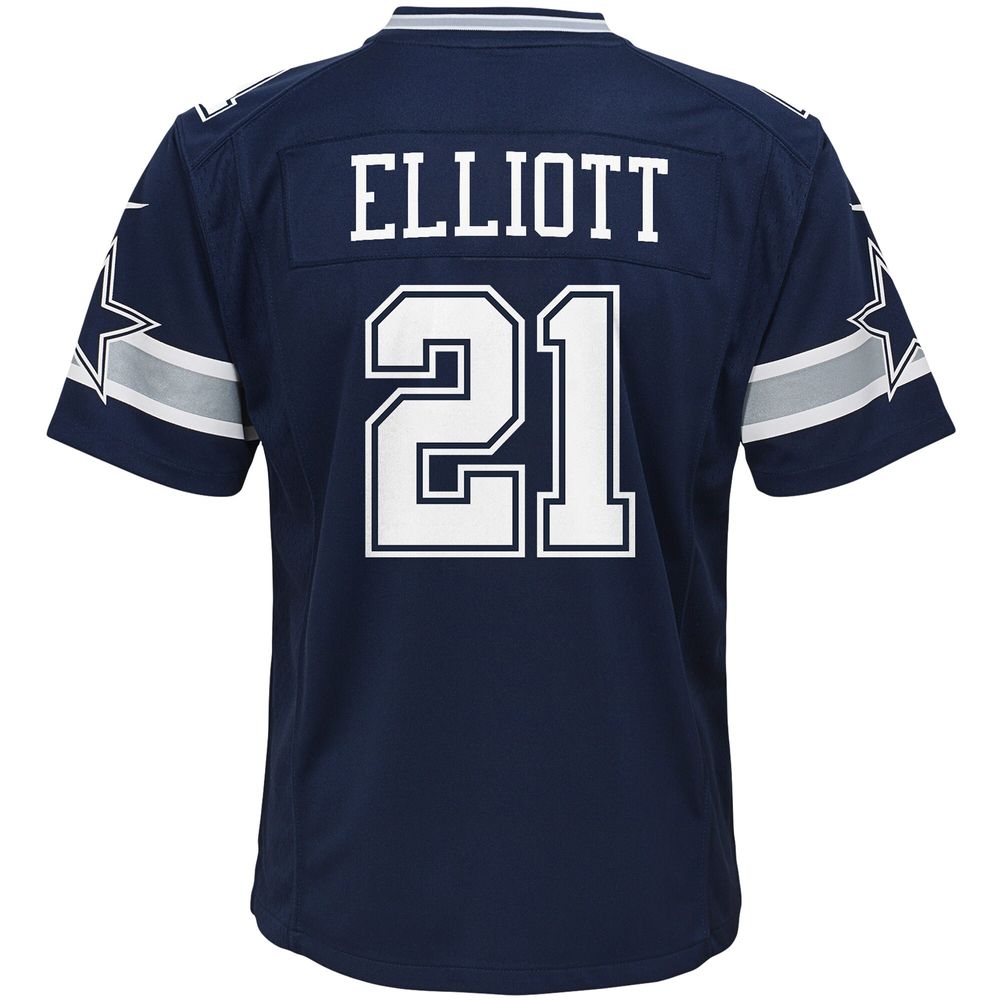 Youth Nike Ezekiel Elliott Navy Dallas Cowboys Player Game Jersey