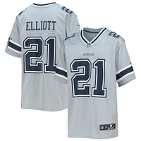 Youth Nike Ezekiel Elliott Silver Dallas Cowboys Inverted Team Game Jersey