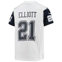 Youth Nike Ezekiel Elliott White Dallas Cowboys Alternate Game Jersey