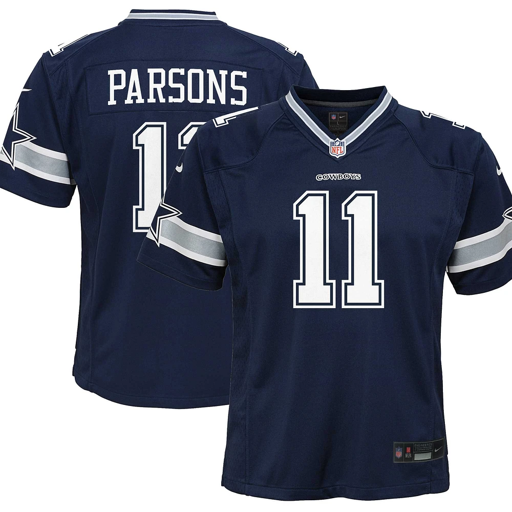 Maillot de jeu Dallas Cowboys Nike Micah Parsons pour jeune, bleu marine