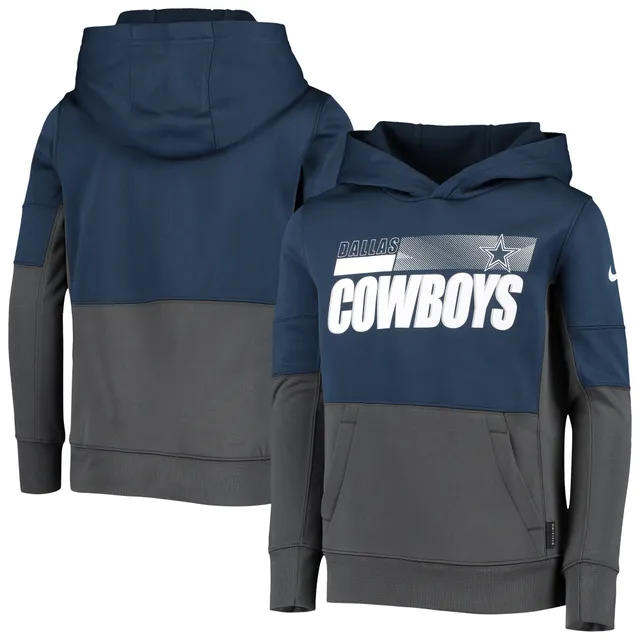 Men's Nike Black Dallas Cowboys RFLCTV Chevron Pullover Hoodie