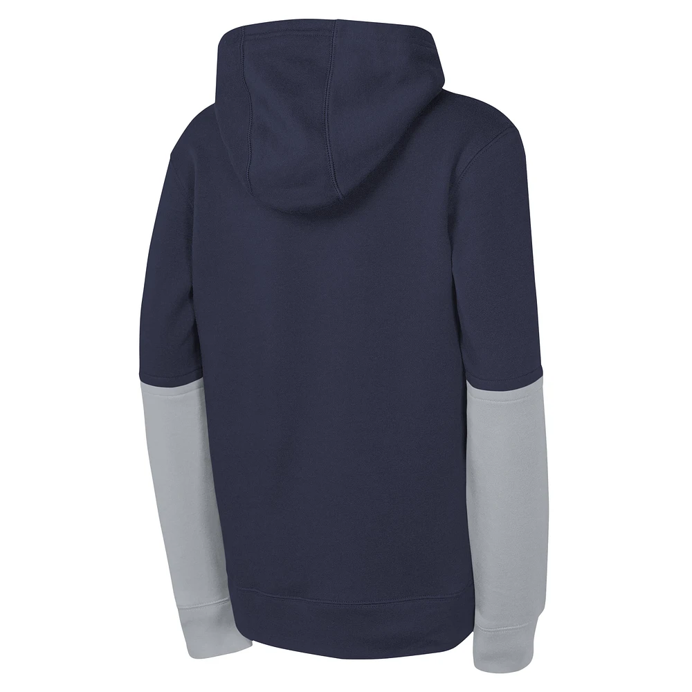 Sweat à capuche Nike bleu marine Dallas Cowboys Club pour jeunes