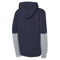 Sweat à capuche Nike bleu marine Dallas Cowboys Club pour jeunes