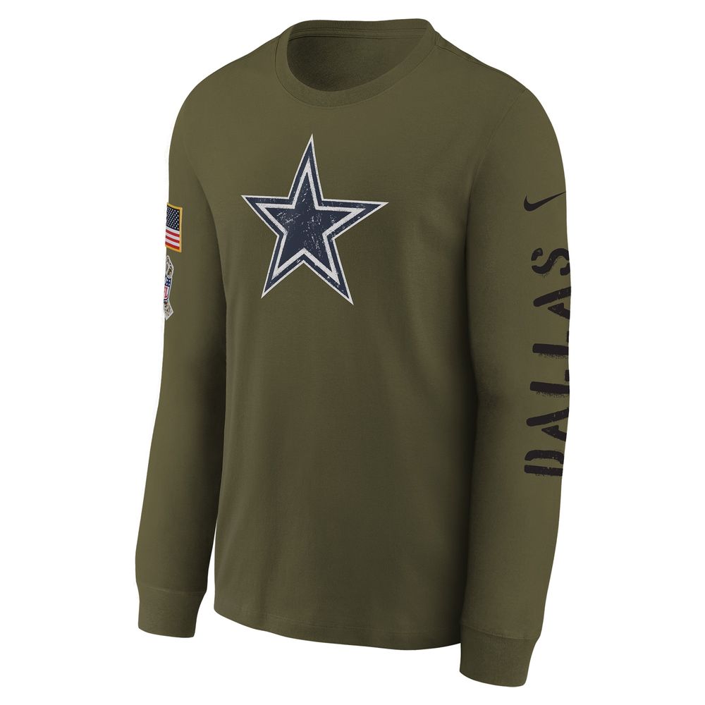 Nike Olive Dallas Cowboys 2022 Salute to Service Long Sleeve T-Shirt