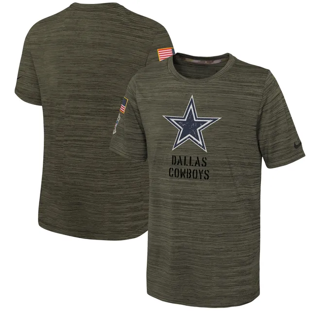 Dallas Cowboys Nike Youth 2022 Salute To Service Team Logo Long Sleeve T- Shirt - Olive