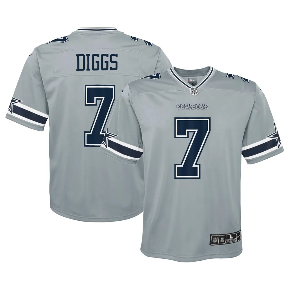 Nike Youth Nike Trevon Diggs Silver Dallas Cowboys Inverted Game
