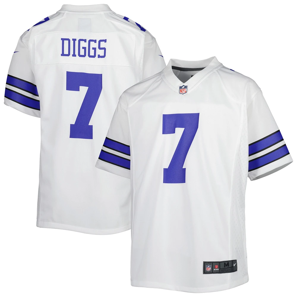 Maillot de match Nike Trevon Diggs pour jeunes des Cowboys Dallas, blanc