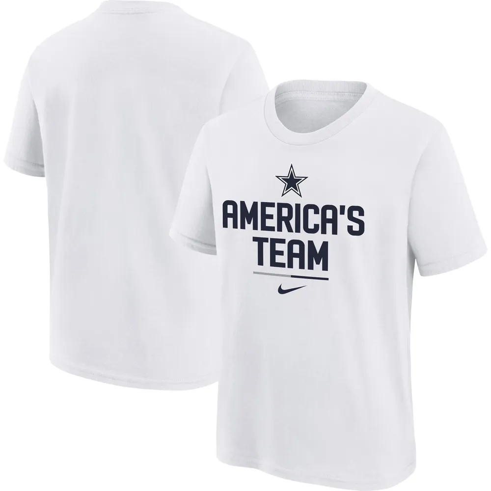 Lids Dallas Cowboys Nike Youth Team Slogan T-Shirt - White