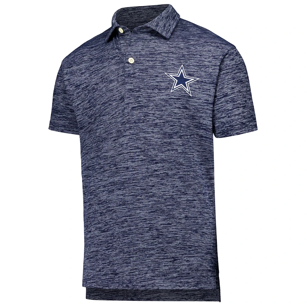 Youth Wes & Willy Navy Dallas Cowboys Cloudy Yarn Polo